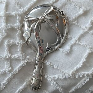 Antique Silver Plated Hand Mirror by Godinger